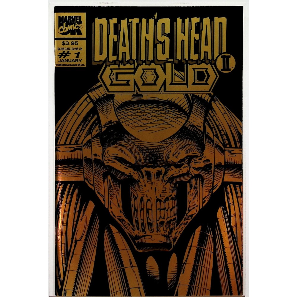 Marvel Comic Book Death's Head II Gold #1 Gold Foil 1994 Sci-Fi NM